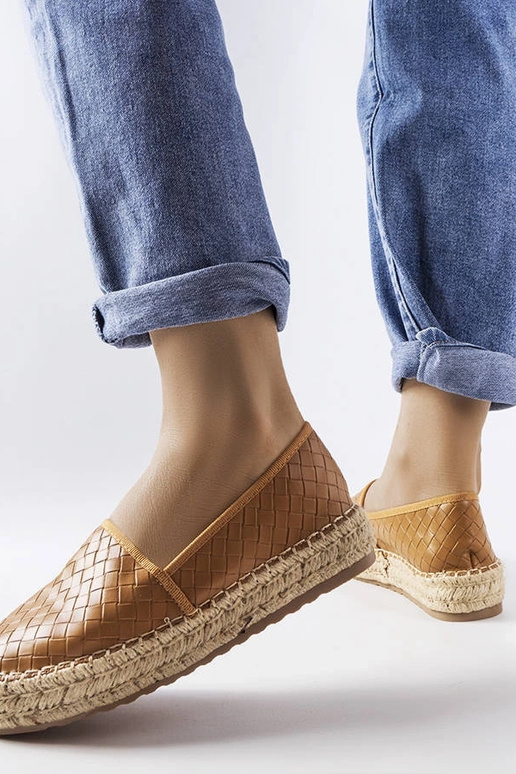 Brune Geoffrey-prægede espadriller Brune Geoffrey-prægede espadriller