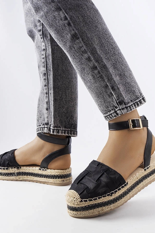 Sorte Lafrenière platform espadriller