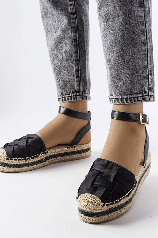 Sorte Lafrenière platform espadriller