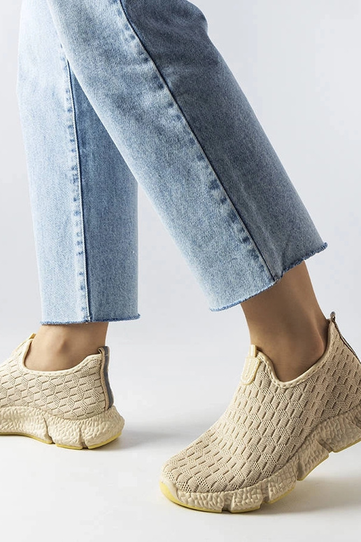 Lysbeige Obenor slip-on sportssneakers Lysbeige Obenor slip-on sportssneakers