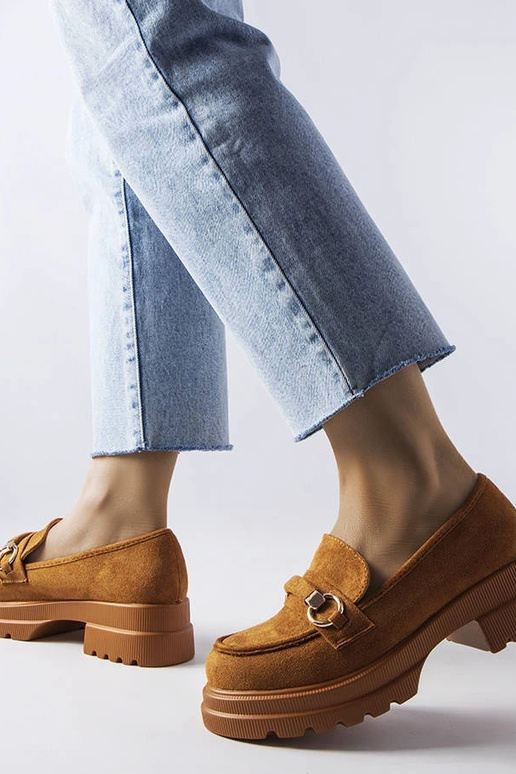 Brune loafers med en massiv Artista-sål Brune loafers med en massiv Artista-sål