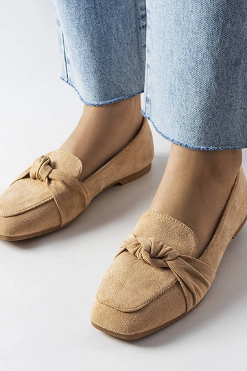 Beige Samika loafers