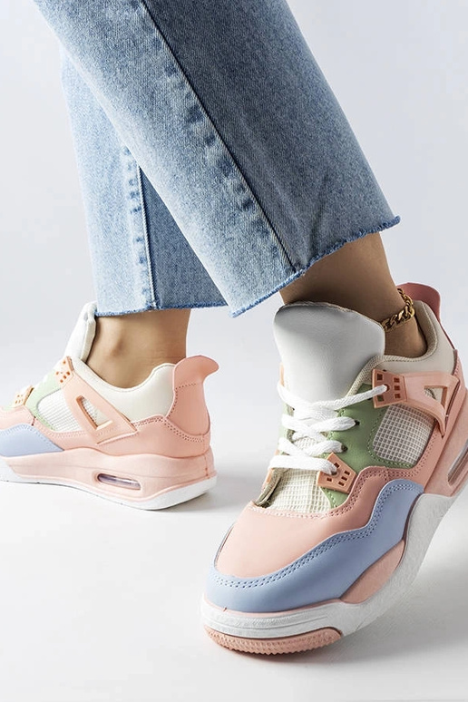 Pink sneakers lavet af kombinerede... Pink sneakers lavet af kombinerede...