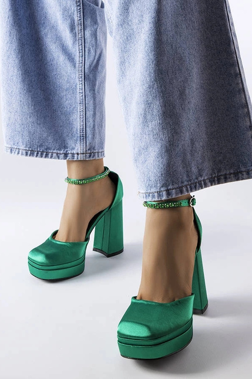 Grønne pumps med høj hæl Elida Grønne pumps med høj hæl Elida