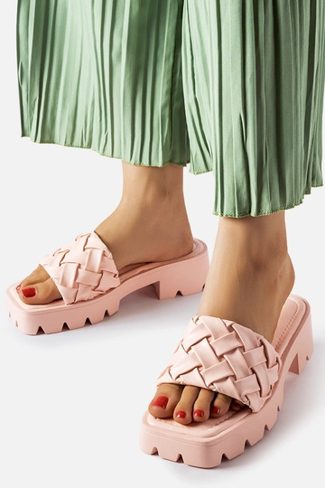 Pink Lora flip-flops med...