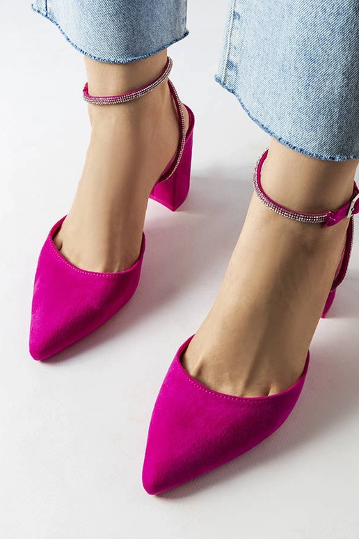 Pink Stella pumps med blokhæl Pink Stella pumps med blokhæl