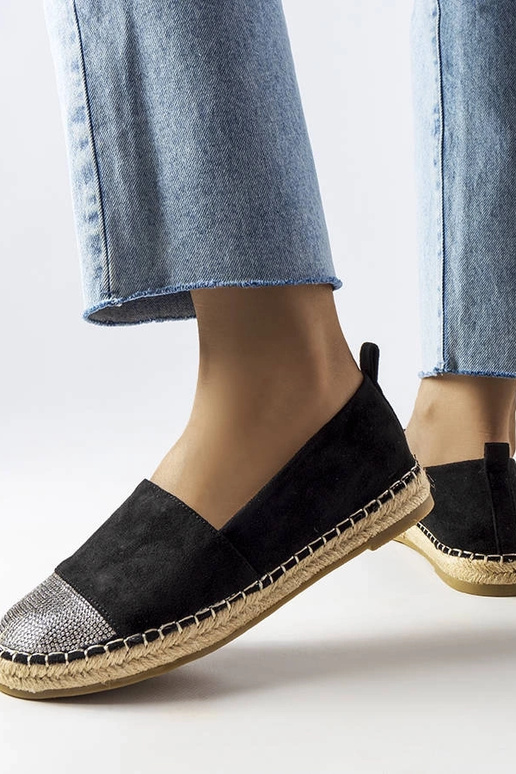 Magali sorte flade slip-on...