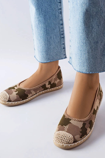Benedum grønne slip-on espadriller