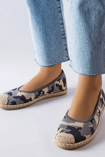 Benedum grå slip-on espadriller