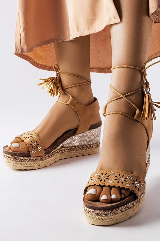 Tahoe Caramel Wedge Espadrilles