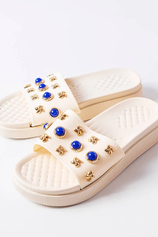 Beige dekorerede Montesarchio flip-flops Beige dekorerede Montesarchio flip-flops