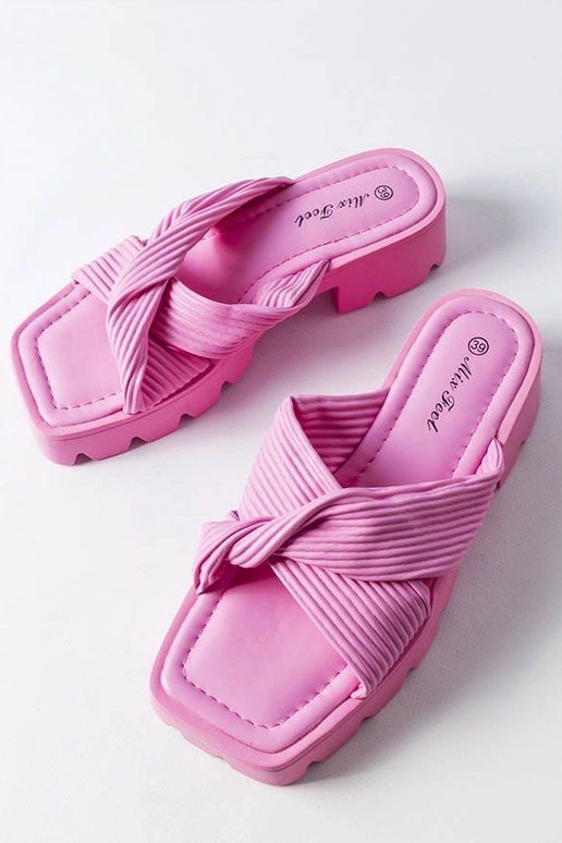 Pink flip-flops med traktorsål Dubé