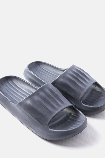 Grijze herenslippers,...