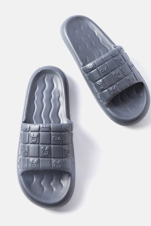 Grijze herenslippers, „Boileau"