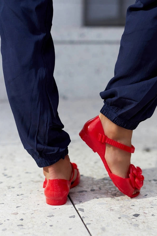 Røde balletlejligheder med en... Røde balletlejligheder med en...