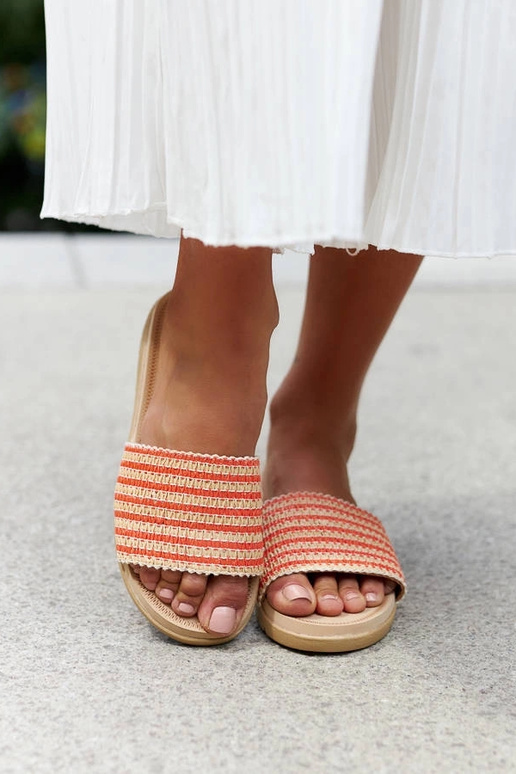 Capovalle Orange flettede klipklapper