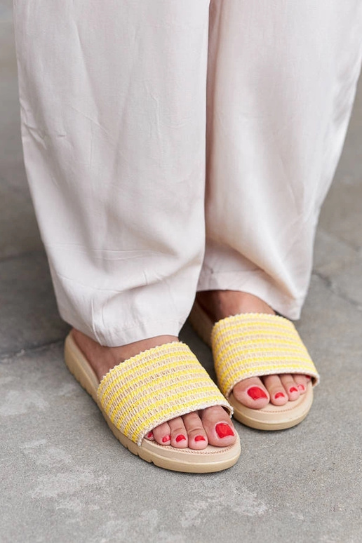 Capovalle gule flettede klipklapper Capovalle gule flettede klipklapper