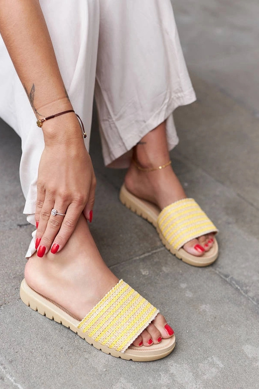 Capovalle gule flettede klipklapper Capovalle gule flettede klipklapper