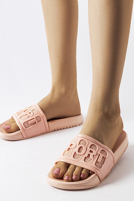 Moiariello lyserøde gummiflip-flops