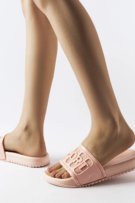Moiariello lyserøde gummiflip-flops