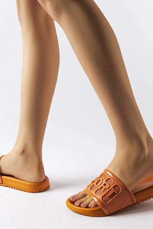 Moiariello orange gummiflip-flops