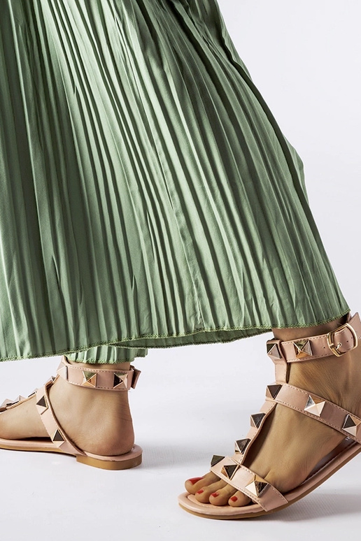 Ignazio lyserøde sandaler med nitter