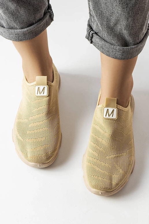 Mørk beige stof damesportssko Aaron Mørk beige stof damesportssko Aaron