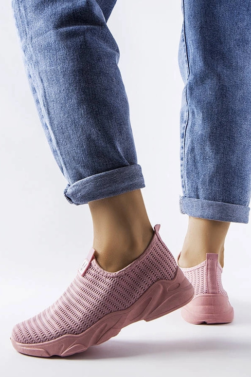 Pink sportssko til kvinder, slip-on,... Pink sportssko til kvinder, slip-on,...