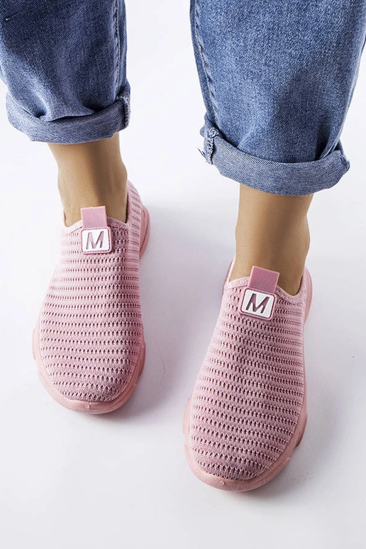 Pink sportssko til kvinder, slip-on,... Pink sportssko til kvinder, slip-on,...