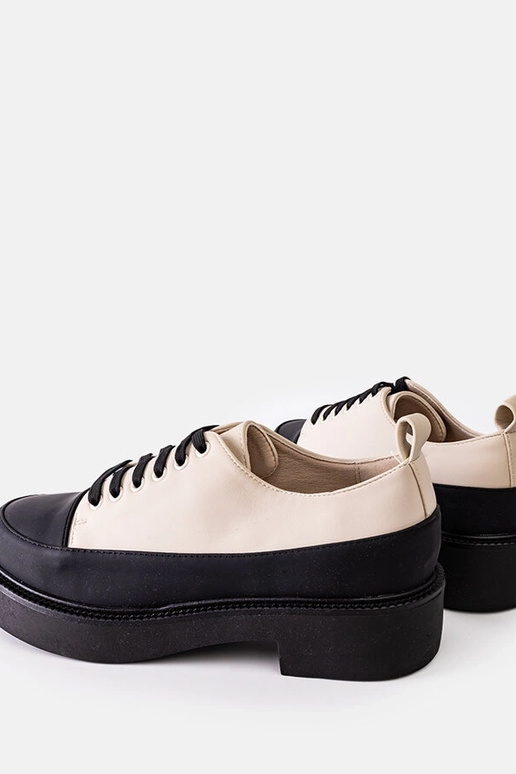 Beige flade sko Merico