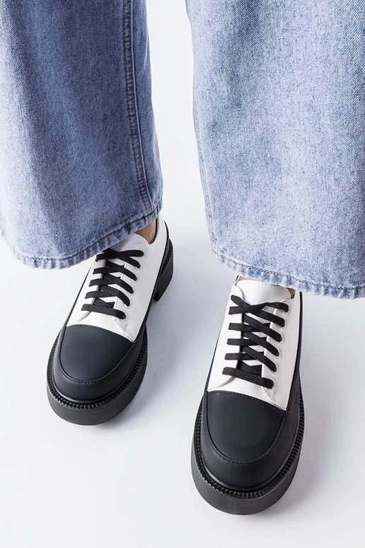 Hvide flade sko Merico