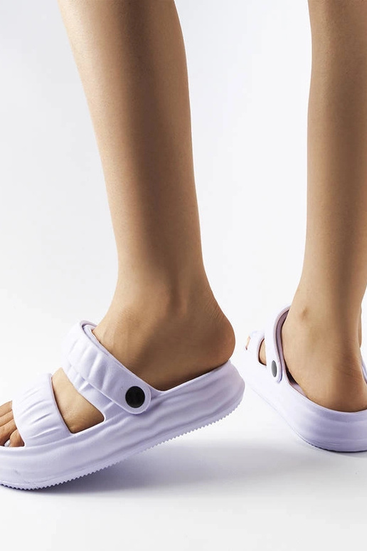 Paarse schuimrubberen slippers,...