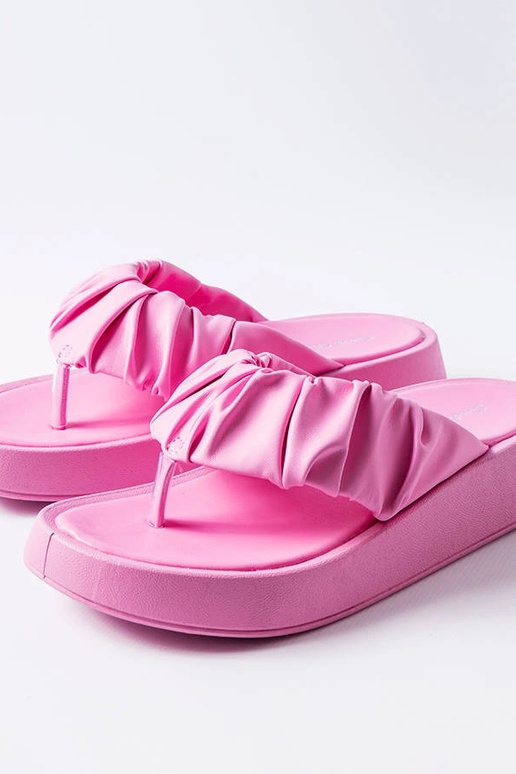 Filena pink rynkede flip-flops