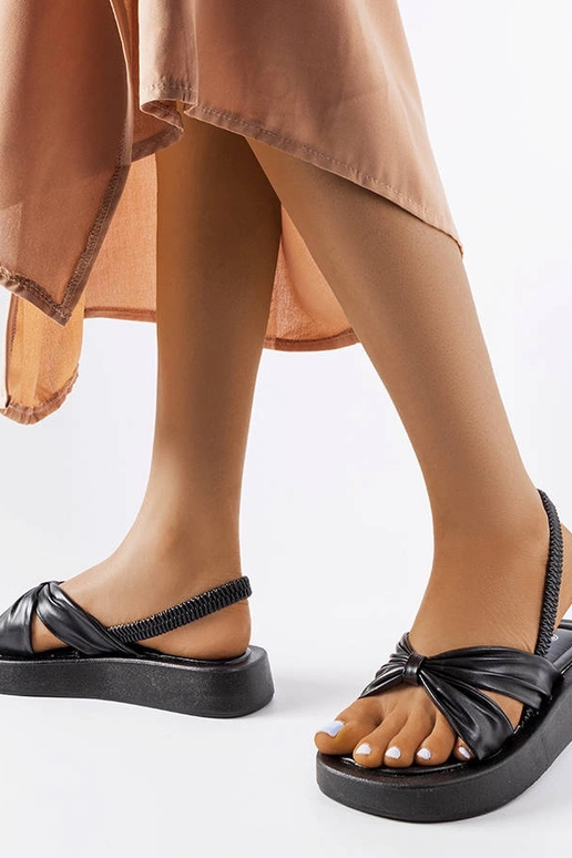 Sorte Montagna Platform Sandaler