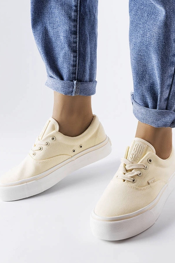 Gule platform sneakers Big...