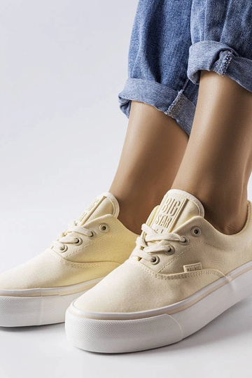 Gule platform sneakers Big... 2