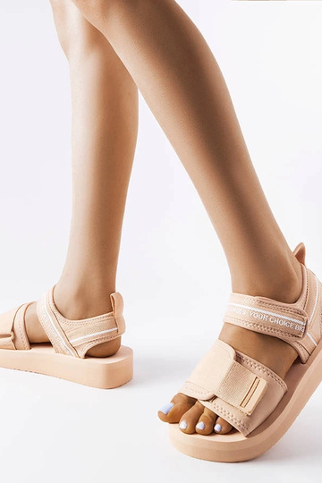 Beige skumsandaler Big Star... 2