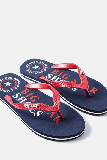 Donkerblauwe slippers, "Big Star LL174428"