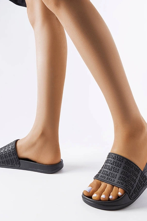 Zwarte slippers, „Big Star LL274A147"