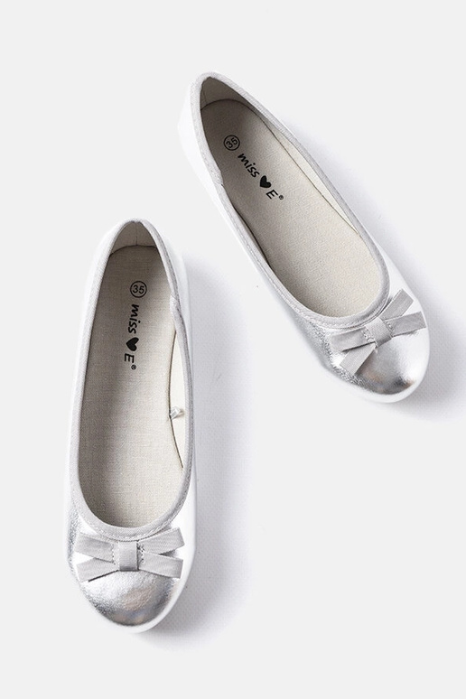 Fedro balletlejligheder i sølvlakeret... Fedro balletlejligheder i sølvlakeret...