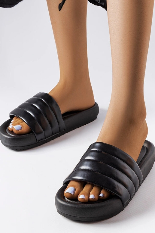 Sorte afslappede flip-flops Skillen