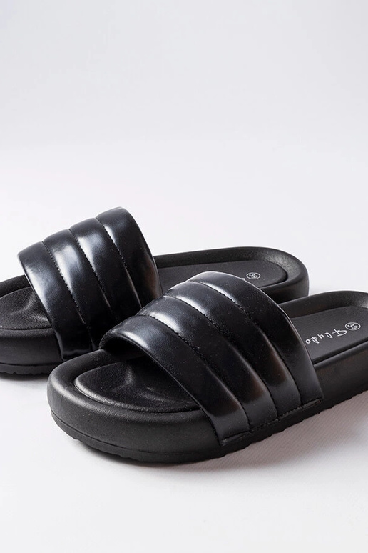 Sorte afslappede flip-flops Skillen