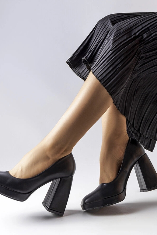 Sort Mailly pumps med høj hæl Sort Mailly pumps med høj hæl