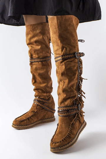 Brune kilestøvler Novella