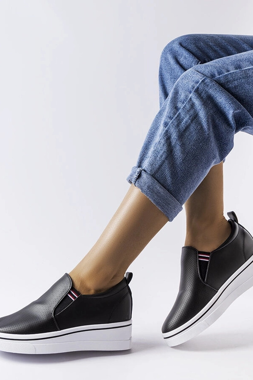 Sorte Dionisia wedge sneakers