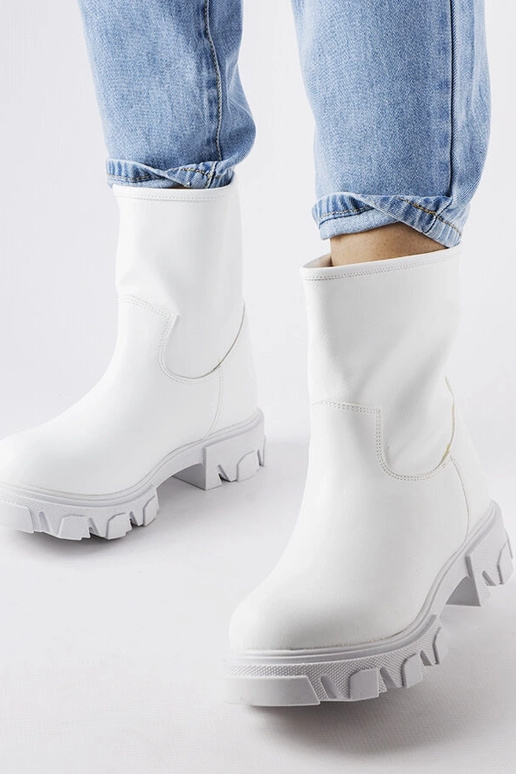 Wuori hvide slip-on arbejdsstøvler