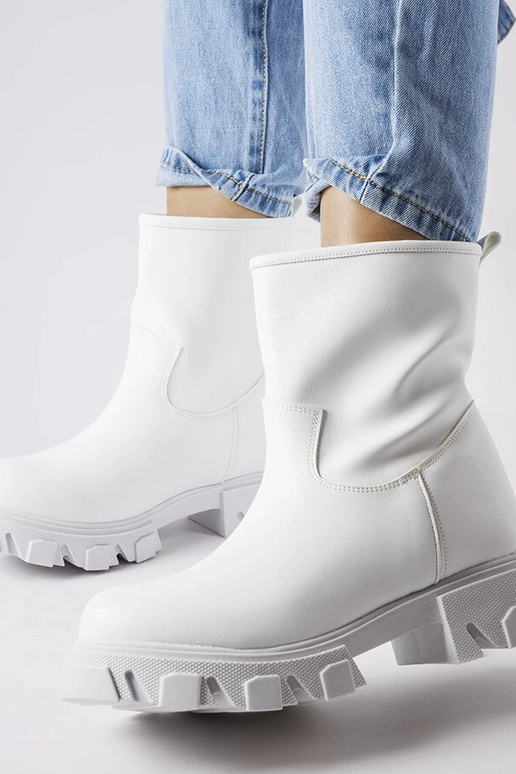 Wuori hvide slip-on arbejdsstøvler