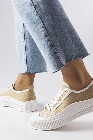 Beige Alfianello platform sneakers