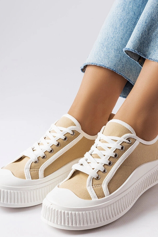 Beige Alfianello platform sneakers Beige Alfianello platform sneakers