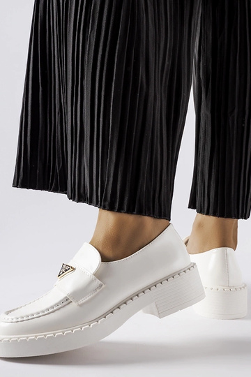 Hvide loafers til kvinder Milne 2